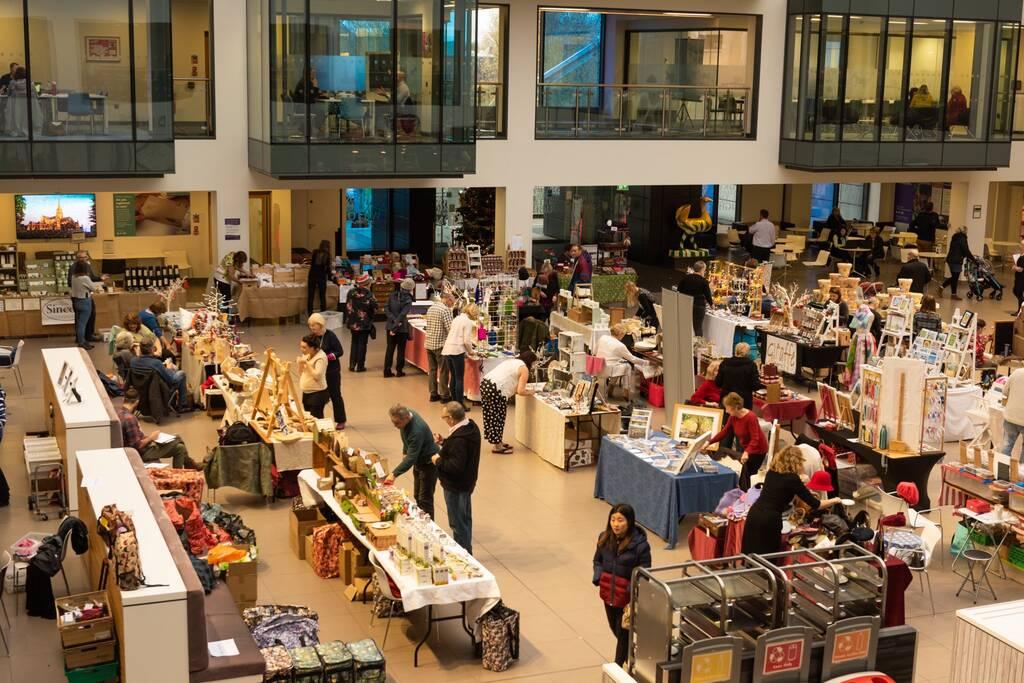 View of the stalls at a previous fayre