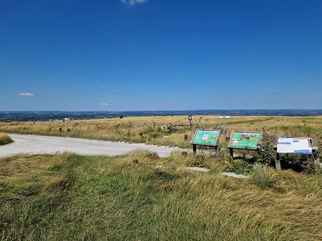 Looking out from the car park.