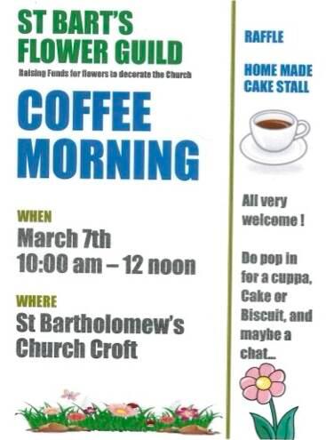 St Bart's Flower Guild Coffee Morning image