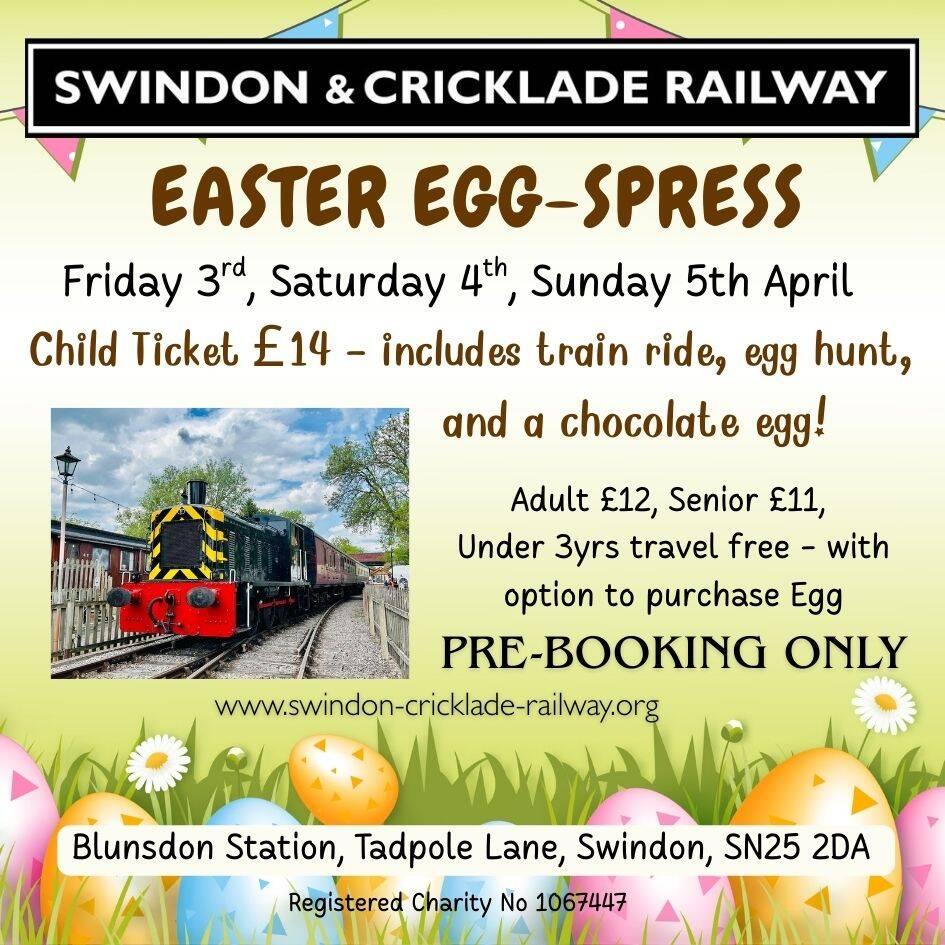 Swindon and Cricklade Railway - Easter Egg-spress Steam Rides image