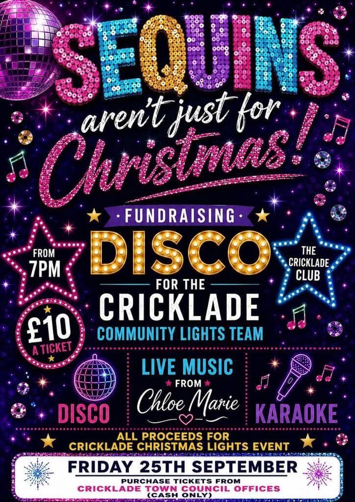 Fundraising Disco for Cricklade Christmas Lights image