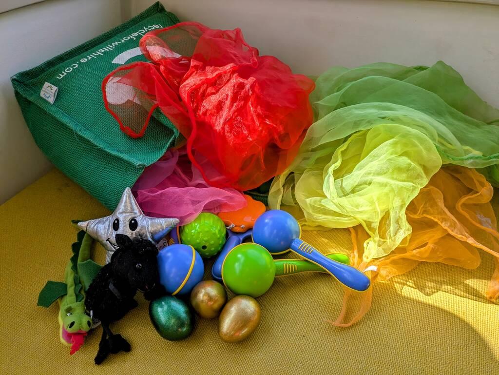 Soft toys and musical instruments