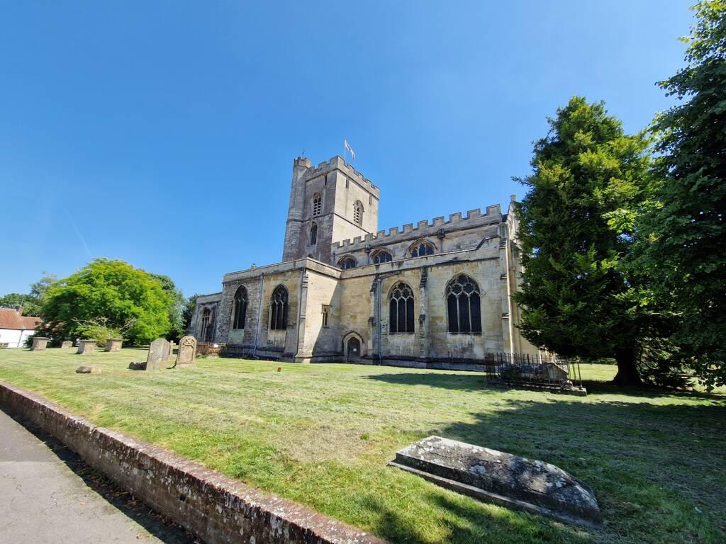 An early 20th century photograph which can only be dated by the lack of yew trees by the west door.