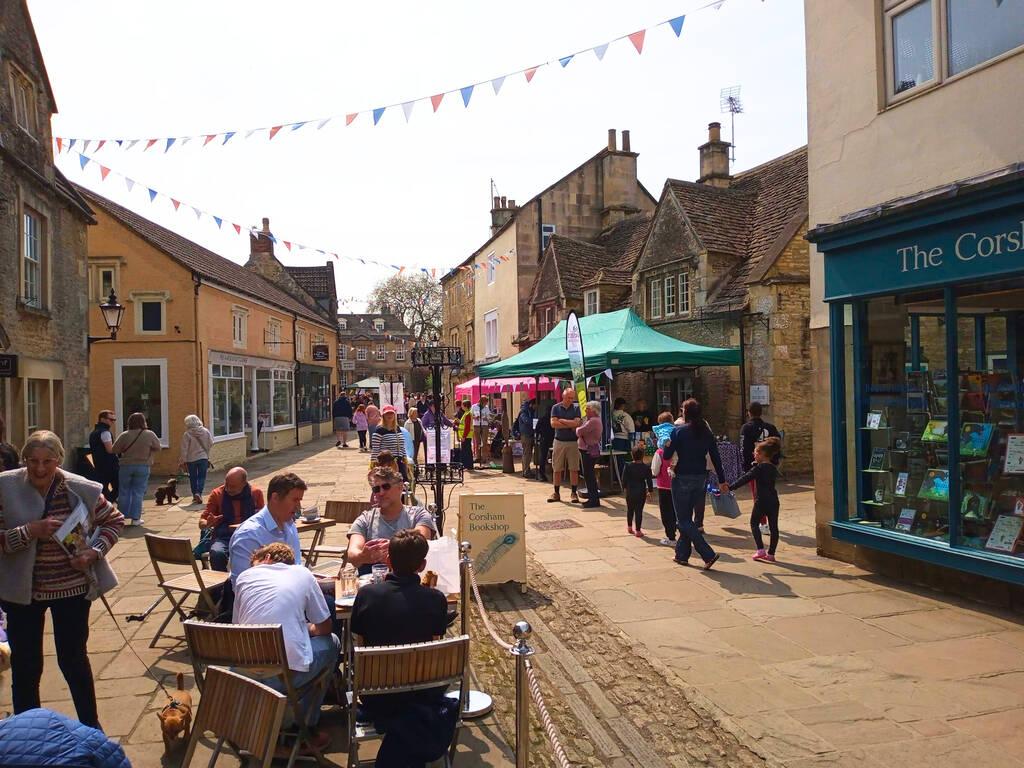 Eco Fair stalls in Corsham High Street